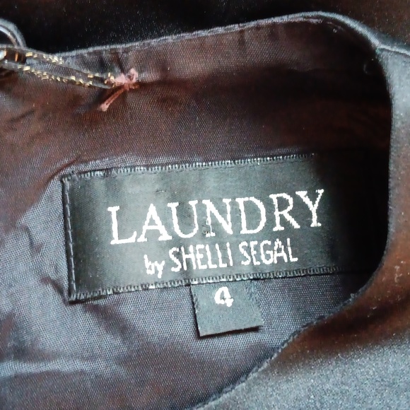 Laundry by Shelli Segal 90s LBD open back - Picture 6 of 8